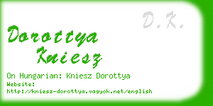 dorottya kniesz business card